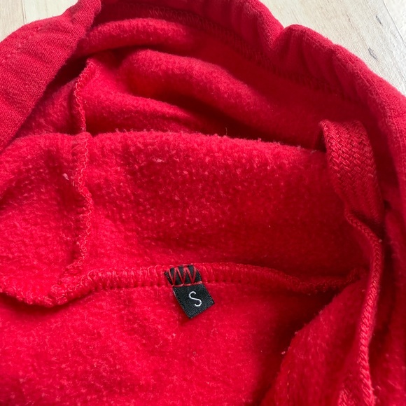 Classic Warm Red Women's Hoodie - Picture 4 of 4